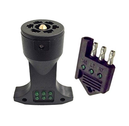 WennoW 4 Way Flat & 7 Way Round Trailer Wiring Tester Light Brake Tail Turn Signal