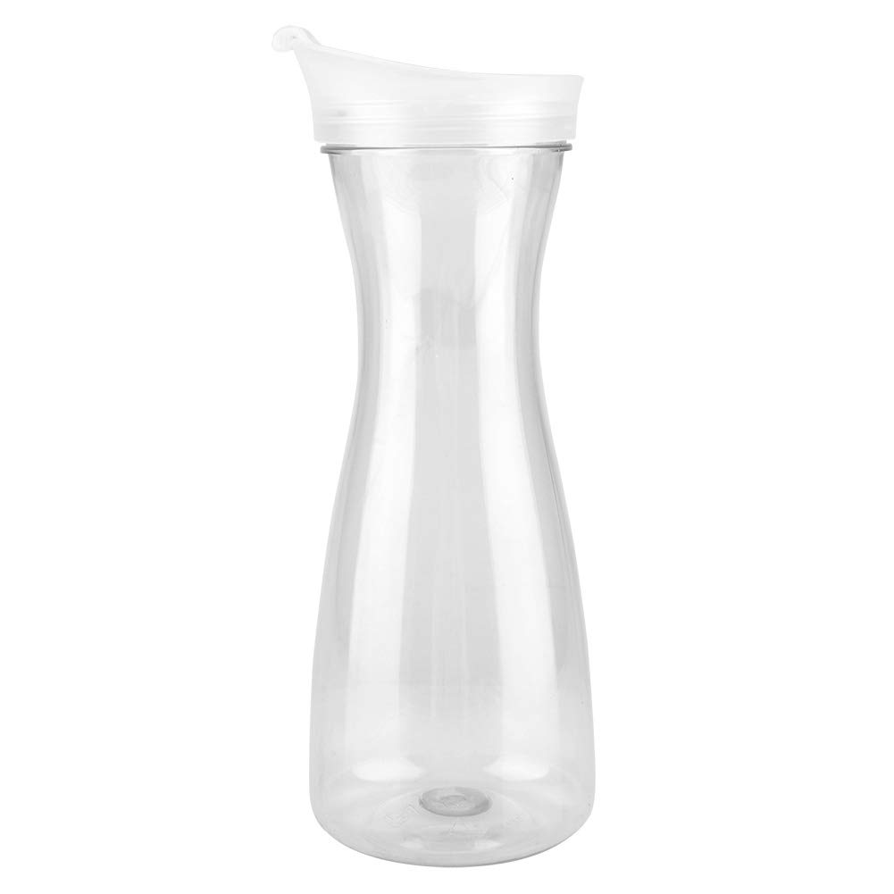 Transparent Juice Bottle - Acrylic Water Bottle Water Jug with Lid, Large Capacity Clear Milk Pitcher Juice Container Beverage Pitcher for Bar Home Use Coffee Shop(600ml)