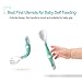 Qshare Baby Utensils Spoons with Travel Safe Case, Toddlers Feeding Training Spoon with Easy Grip and Bendable Function, Perfect Self Feeding Learning Spoons…