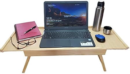 Bandeja de Cama Expansível para Café da Manhã/Notebook/Estudos