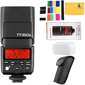 GODOX TT350S 2.4G HSS 1 / 8000s TTL GN36 Camera Speedlite Compatible for Sony Mirrorless Digital Camera