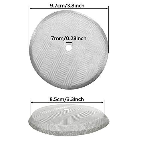 6 Pack French Press Replacement Filter Screen,Reusable Stainless Steel Mesh Filters for Universal 1000 ml / 34 oz / 8 cup French Press Coffee Makers