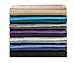 Chezmoi Collection 3-Piece Silky Bridal Satin Duvet Set King, Black