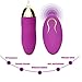 Jetpow Vibrating Egg Wands G-spot Clitorial Stimulate Waterproof Portable Wireless Remote Control USB Rabbits Women Bullet Massager Purple