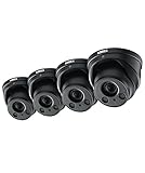 4-Pack of Lorex 8MP 4K IP Motorized Varifocal Zoom Audio Dome/Turret Security Camera LNE8974BW, 250ft IR Night Vision, 4x Zoom