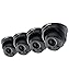 4-Pack of Lorex 8MP 4K IP Motorized Varifocal Zoom Audio Dome/Turret Security Camera LNE8974BW, 250ft IR Night Vision, 4X Zoom