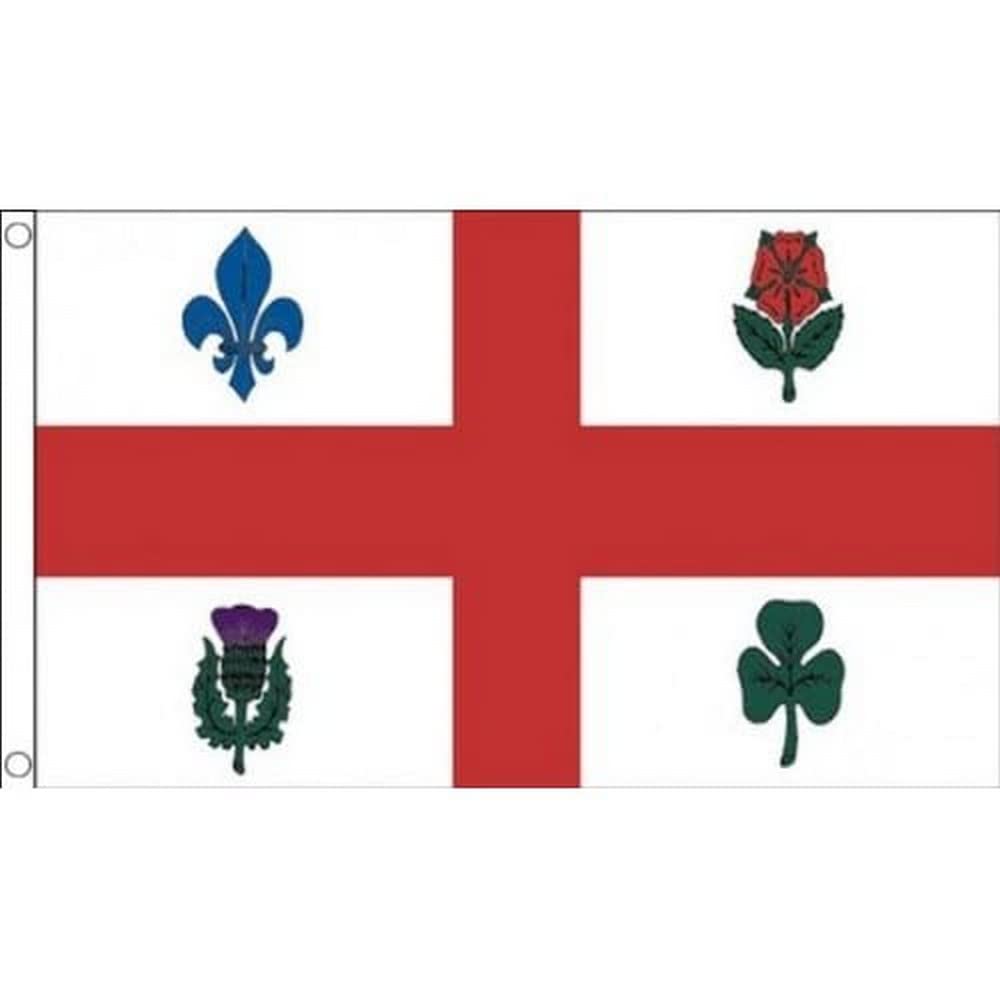 AZ FLAG - Montreal Flag - 3x5 Ft - 100D Polyester Canada Banner with Two Metal Grommets - Fade Resistant - Vivid Colors - 3' x 5' Feet - 150x90 Cm