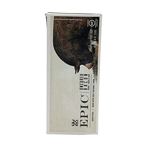 EPIC UNCURED BACON AND PORK BARS, PALEO FRIENDLY, PROTEIN SNACKS, 12 CT, 18 OZ