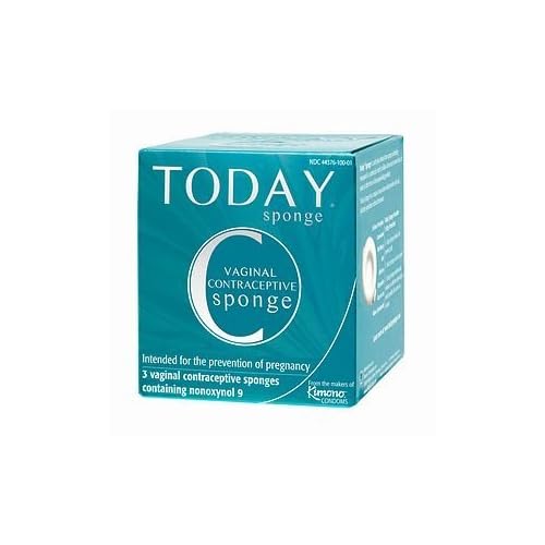 Today Sponge Vaginal Contraceptive Sponges 3 Ct (2 Boxes) image