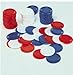 J&J's ToyScape Poker Chips (Pack of 300 - White, Red, Blue) Kid's Fun Play, Learning & Developments, Poker Game