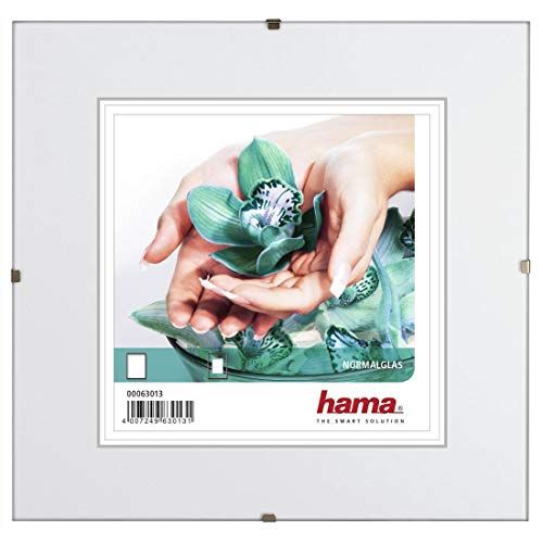 Hama Marco de fotos «Clip-Fixe» (sin borde, 20 x 20 cm, Reflex) Transparente