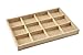 Autoark Sackcloth Stackable 12 Grid Jewelry Tray Showcase Display Organizer,AJ-001