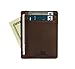 SERMAN BRANDS - RFID Blocking Leather Slim Wallet, Minimalist Front Pocket Wallets For Men Credit Card Holder Made From Full Grain Leather