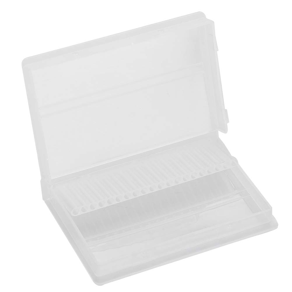 Photo 1 of Zerodis Nail Drill Bit Case, 20 Slots Nail Drill Bit Box Holder Manicure Tool Nail Grinding Head Display Storage Drill Bit Holder Display Storage Box for Nail Salon DIY Art Home Storage