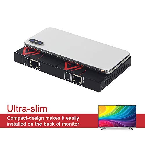 AV Access HDMI 2.0 Extender, 4K60Hz YUV4:4:4 18Gbps Over Single Cat5e/6a/7/UTP, HDCP2.2, HDR10,IR Control, Bi-Directional PoE, Dolby Atmos & DTS:X, 164ft 1080P, 115ft 4K, HDMI Balun - Thumbnail 5