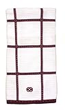 Calphalon Textiles Large Check Terry Kitchen Towel, Currant