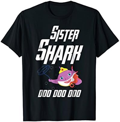 Superheroes Sister Shark Doo Doo Doo T-shirt - Family Shirts