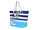 Waterproof Beach Bag Extra Large Summer Tote/Top Magnet Clasp Bag With Soft Rope Handles