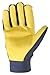 Wells Lamont Men's Leather Palm Work Gloves – HydraHyde Water-Resistant Leather, Flexible Spandex Back, Adjustable Closure – Ideal for Construction, Landscaping, DIY Projects – Blue, Large (3207L)