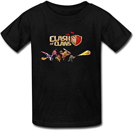 SOI Children Tshirts Clash Of Supercell Clans Size S Black