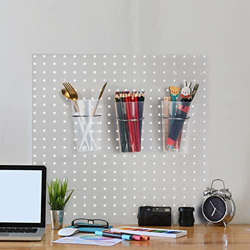 20 Pack Pegboard Cups Pegboard Bins Set, Pegboard Wall Organizer with