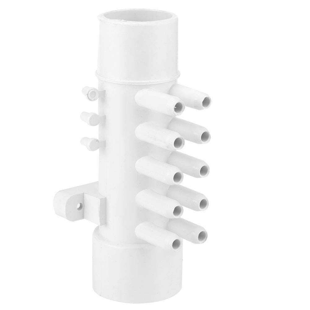Cikonielf 1.5In 10Mm 10 Port Pool Plumbing Manifold Pvc Pool Plumbing Manifold Hot Spring Bathtub Swimming Pool Spa Accessories