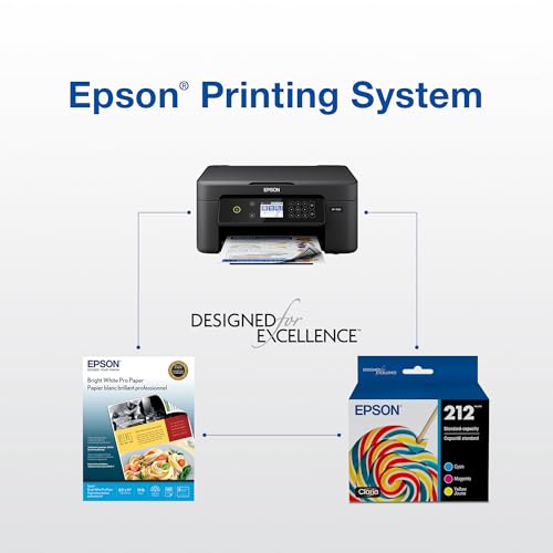 EPSON 212 Claria Ink High Capacity Black & Standard Color Cartridge Combo Pack (T212XL-BCS) Works with WorkForce WF-2830, WF-2850, Expression XP-4100, XP-4105
