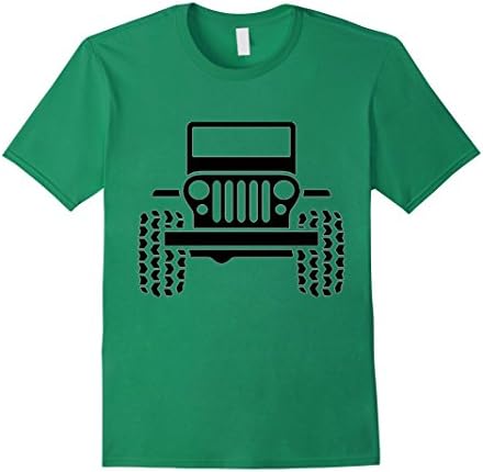Men's 4x4 silhouette offroad shirt  Medium Kelly Green