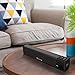 EIVOTOR 20W PC Sound Bar with Subwoofer, Portable Wireless Computer Speaker with Super Bass, Black