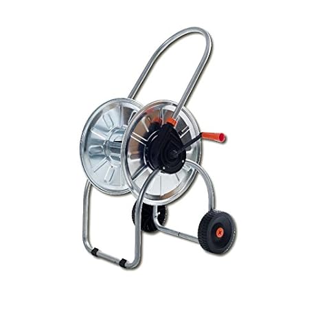 Caleido-Concept Schlauchwagen Schlauchabroller V 6705' Metall verzinkt Silber