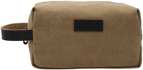 Canvas Travel Toiletry Organizer Shaving Dopp Kit Cosmetic Makeup Bag#204 (khaki)