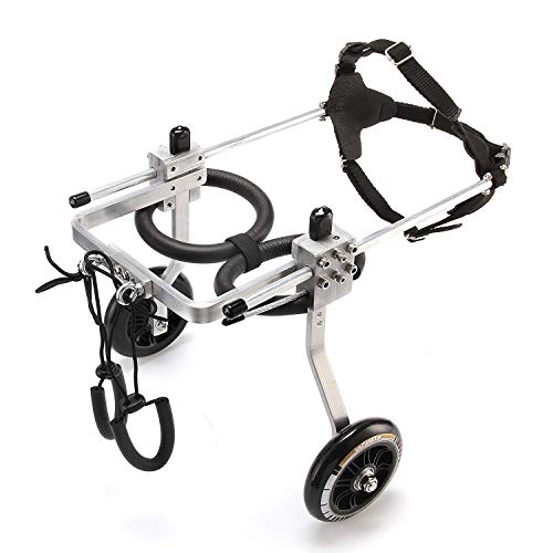 image for Anmas Home Adjustable Dog Wheelchair for Small Dogs Hip Height 13