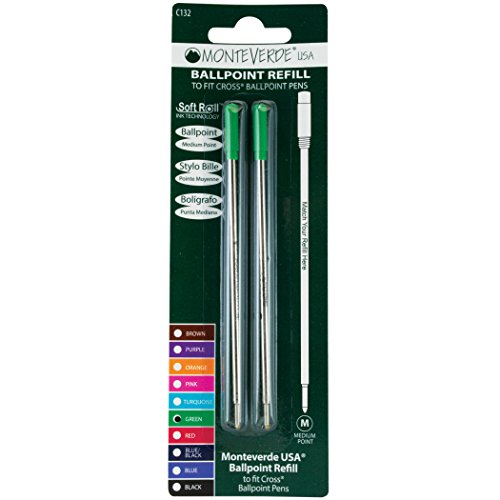 Monteverde Ballpoint Refill to Fit Cross Ballpoint Pens, Medium Point