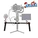 Dazzne Ronin S Dual Handle Grip Ronin SC Extended Handle Grip Applicable for Ronin SC/Ronin S/MOZA Air 2 Gimbal Stabilize