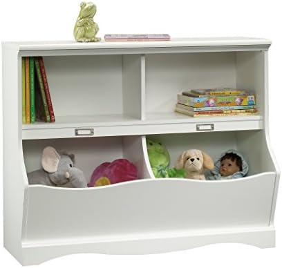 Sauder Pogo Bookcase/footboard, Comfortable White end