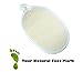 Botanic Touch's Loofah Pad (Pack of 4) Exfoliating Scrubber, Fresh & Clean Shower with Natural Sponge