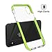 For iPhone X Case / iPhone 10 Case, MoKo Clear Case with Light and Slim Flexible Bumper TPU Rubber Scratch-resistant Protective Cover for Apple iPhone X 2017 - Green