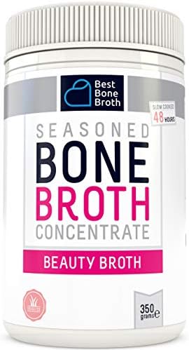 Premium Collagen Bone Broth - Slow-Cooked For 48 Hours For Max Anti-Aging Nutrition - Full of Collagen Types 1 & 3, For Hair, Skin & Nails, No Hormones or Additives - Bone Broth Collagen