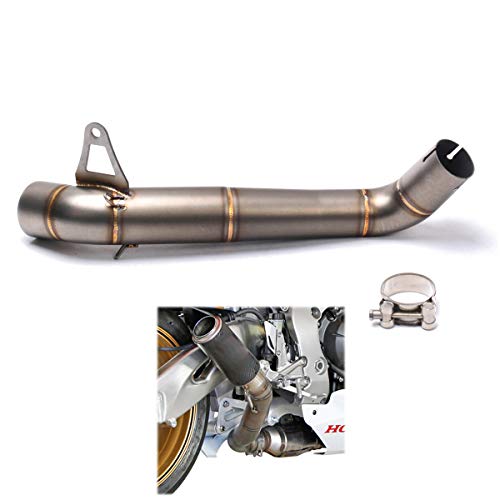 ZAIXU Motorcycle Exhaust Link Pipe Middle Pipe in Stainless Steel Slip On Adapter Connector for Honda CBR 1000 RR CBR1000RR 2008-2016 - Thumbnail 4