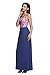 Asvivid Womne's Summer Bohemian Sleeveless Tribal Print Full Length Maxi Beach Dress Large Navy