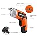 Cordless Electric Screwdriver Meterk Rechargeable Drill 3.6V 2000mAh MAX Torque 5N.m 30pcs Screw Bits, Drill Bit Extension Holder, USB Charging with LED Light