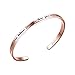 Solocute Bracelets for Women Personalized Inspirational Jewelry, Braver Stronger Smarter, Engraved Mantra Band Cuff Bangle Friend Encouragement Gift for Her