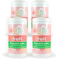 Dreft Multi-Surface All-Purpose Gentle Cleaning Wipes for Baby Toys, Car Seat, High Chair & More