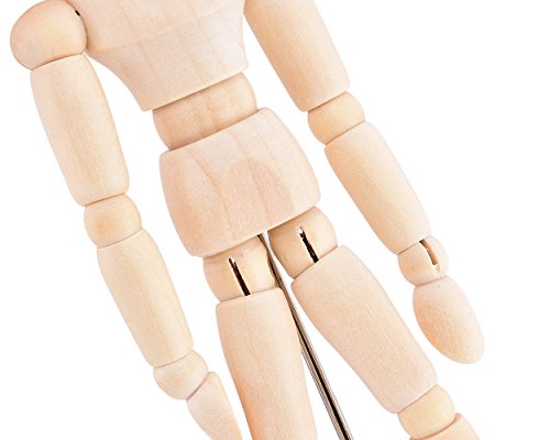 Ace Select 14cm Wooden Movable Manikin Adjustable Artist Mannequin Dummy Model - Thumbnail 5