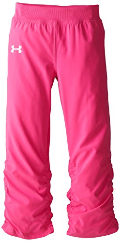 Under Armour Little Girls'Icon Woven Pant Pink
