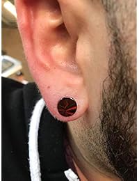 Topbright - Pendientes falsos de calibre de imitación, unisex, 6 pares, colores surtidos, 0.56 oz