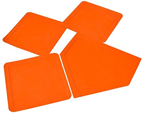 Cintz Baseball Throw Down Rubber Base Set - 4 Piece Set of Baseball Bases