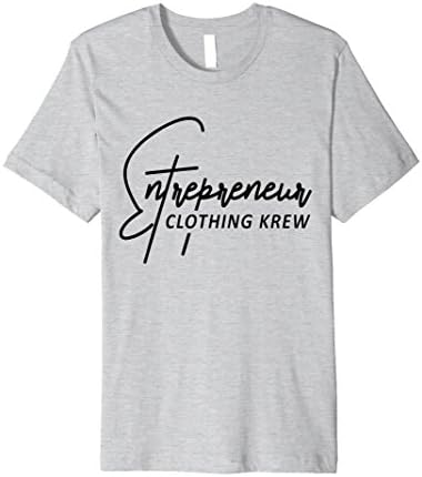 Mens Entrepreneur Clothing Krew , Signature Logo Large Heather Grey