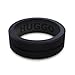 HUGGO - Silicone Wedding Ring, - Premium Designed for Fitness, Running, Exercise, Comfort, Weight Lifting/Training, Rubber Ring, Safe Silicone Wedding Band Mens (Black, 8)