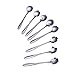 Wenkoni Creative Flower Spoons,Coffee spoons,Stirring Spoons(Set of 8.Color:Silver).